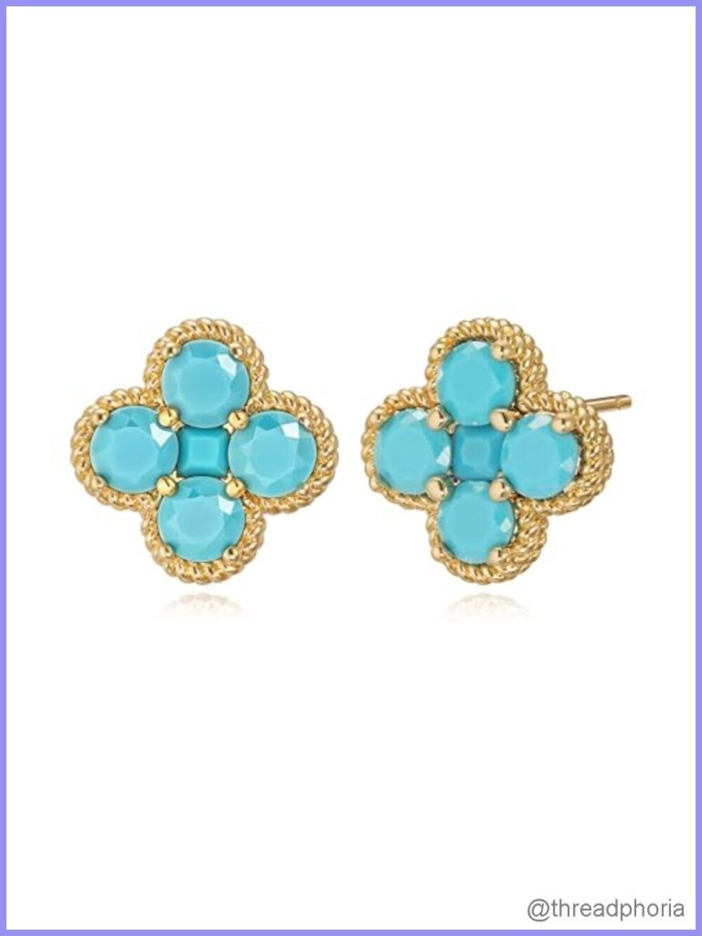 Dainty Gold Plated Cubic Zirconia Flower Stud Earrings Women Trendy